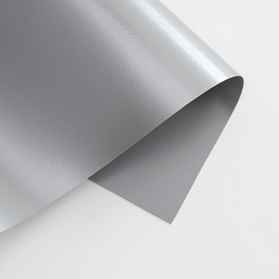 Материал ПВХ 650 г/кв.м, лак 1 ст. серебро